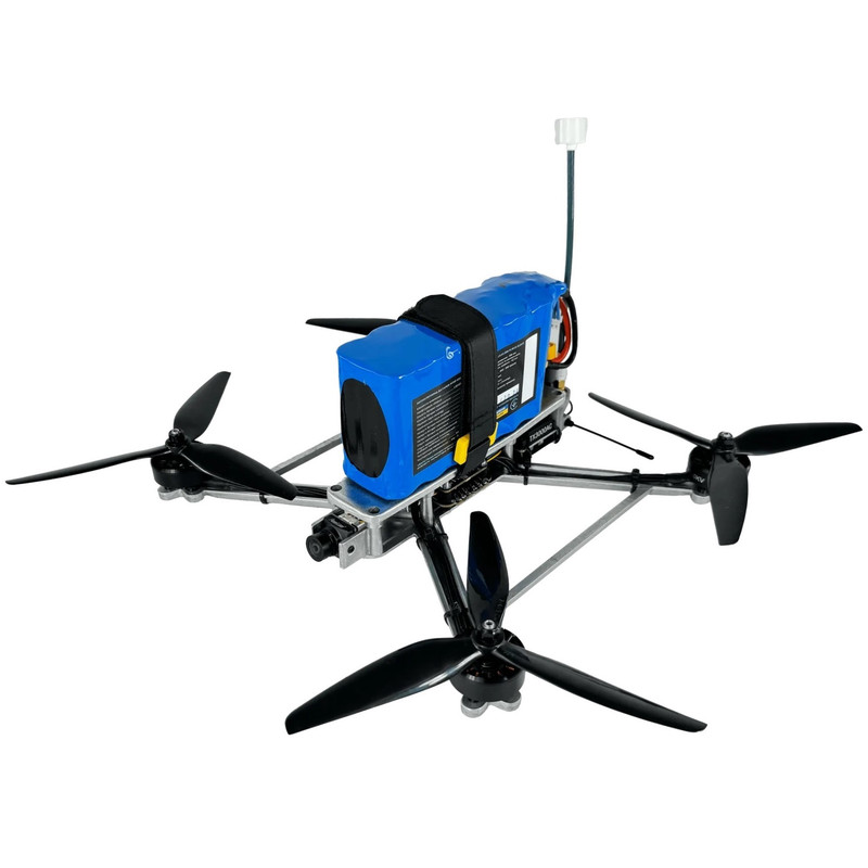 FPV дрон 7 дюймів BPK-7 T1000 (1.6W / 5.8 GHz / ELRS / 915 MHz / 8400 mAh / 2 kg) Камікадзе з АКБ